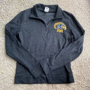 Kent State University 1/4 Zip Gray Sweatshirt
